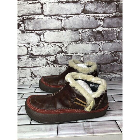 Merrell Spirit Tibet Low Espresso Dark Cinnamon Fur Booties Shoes Women Sz 7M US - Picture 8 of 16